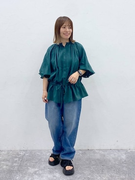 「studio CLIP（スタディオクリップ）のアイテム」を使った、kayoさん（レディース・148cm）の夏コーディネート