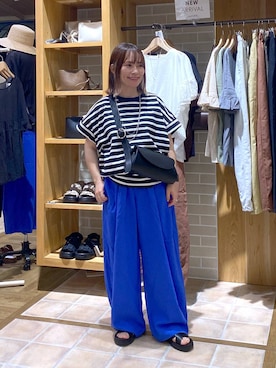 「アイテム（Tシャツ/カットソー、その他）」を使った、kayoさん（レディース・148cm）の夏コーディネート