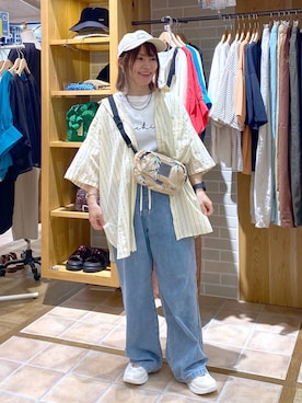 「クリップデニム_studio CLIP」｜kayoさん（レディース・148cm）の春コーディネート