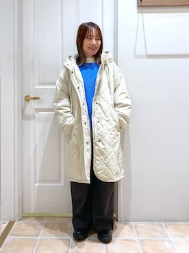 「クリップスタッフ_studio CLIP」｜「アイテム（ダウンジャケット/コート）」を使った、kayoさん（レディース・148cm）の冬コーディネート