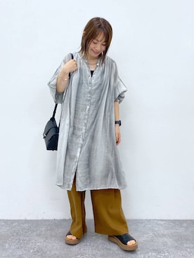 「natural by clip_studio CLIP」｜「アイテム（チュニック）」を使った、kayoさん（レディース・148cm）の夏コーディネート
