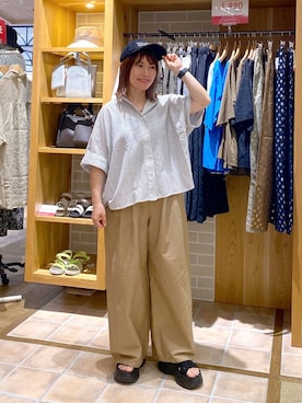 「studio CLIP（スタディオクリップ）のアイテム」を使った、kayoさん（レディース・148cm）の夏コーディネート