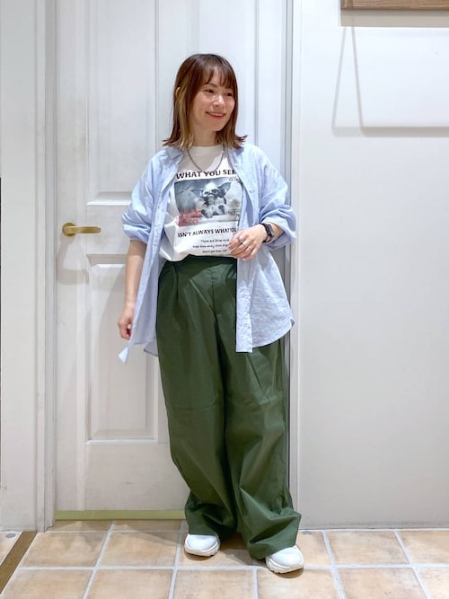 【シワになりにくい・接触冷感】軽らくストレートチノパンツ