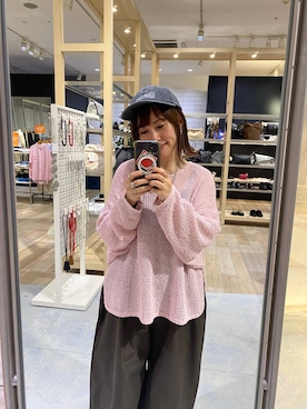 「LEPSIM（レプシィム）のイージーコクーンワイドパンツ　499926（その他パンツ）」を使った、kayoさん（レディース・148cm）の秋コーディネート