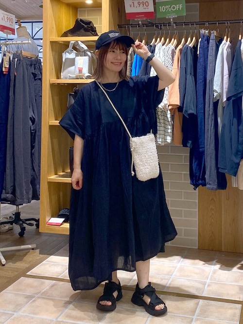 【新品】スタディオクリップ ピンタックギャザーワンピース セール】《natural by clip》ピンタックギャザーワンピース