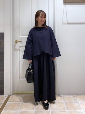 「studio CLIP（スタディオクリップ）のアイテム（セットアップ）」を使った、kayoさん（レディース・148cm）の冬コーディネート