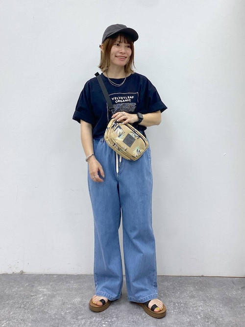 接触冷感】ひんやりイージーストレートデニム《CLIP denim