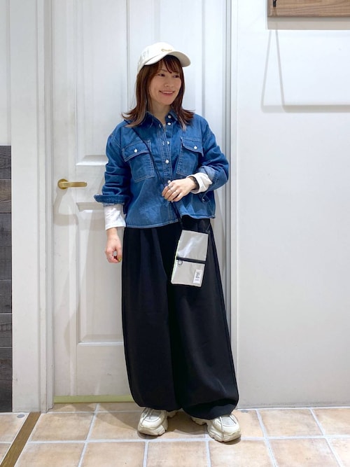 セール】【ONKUL掲載商品】ショート丈デニムシャツ《CLIP denim