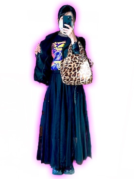 「no brand（ノーブランド）のアイテム（ライダースジャケット）」を使った、まっさん（レディース・156cm）の冬コーディネート