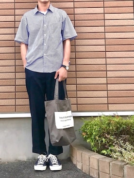「チャックテイラー」｜「アイテム（アナログ腕時計）」を使った、Takahiroさん（メンズ・177cm）の夏コーディネート