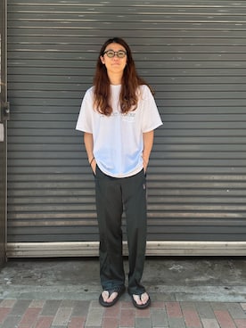 「アイテム（スリッポン）」を使った、みうらさん（メンズ・177cm）の夏コーディネート