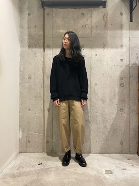 「uncut bound」｜「アイテム（ブーツ）」を使った、みうらさん（メンズ・177cm）の秋コーディネート