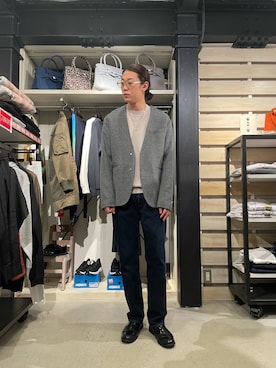 「B'2nd（ビーセカンド）のアイテム（ジャケット/アウター）」を使った、みうらさん（メンズ・177cm）の冬コーディネート