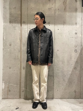 「uncut bound」｜「アイテム（ブルゾン）」を使った、みうらさん（メンズ・177cm）の秋コーディネート
