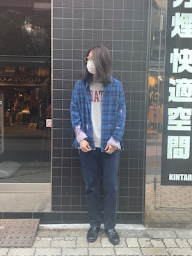 「surt（サート）のアイテム（トップス）」を使った、みうらさん（メンズ・177cm）の春コーディネート