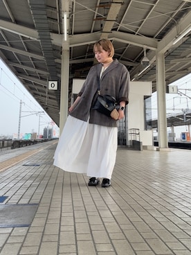 「mimi（ミミ）のアイテム（バッグ）」を使った、はなさん（レディース・160cm）の春コーディネート