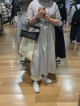 「LENO（リノ）のアイテム（ワンピース/ドレス）」を使った、はなさん（レディース・160cm）の夏コーディネート