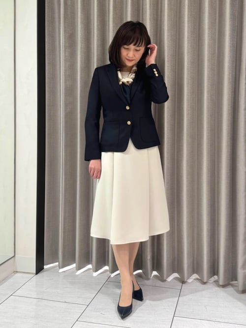NEWYORKER スカートスーツ NEWYORKER｜ポリエステルジョーゼット プリーツスカート