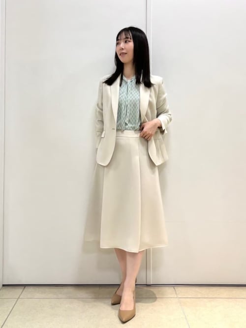 NEWYORKER / ニューヨーカー ポリエステル強撚スムース タイルプリント Vネックボウタイプルオーバー セール】ポリエステル強撚スムース タイルプリント Vネック