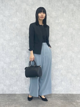 「夏秋ミックス」｜「アイテム（ジャケット/アウター）」を使った、NEWYORKER_WOMENSさん（レディース・162cm）の夏コーディネート