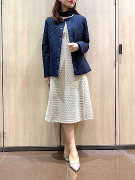 「オンオフ兼用」｜「アイテム（ワンピース）」を使った、NEWYORKER_WOMENSさん（レディース・159cm）の秋コーディネート