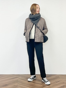「冬コーデ、スニーカーコーデ」｜「アイテム（その他パンツ）」を使った、NEWYORKER_WOMENSさん（レディース・162cm）の冬コーディネート