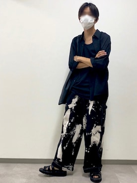 「RAGEBLUE（レイジブルー）のアイテム（サンダル）」を使った、タコさん（メンズ・173cm）の夏コーディネート