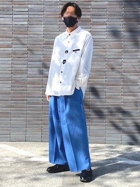 「CASPER JOHN」｜「アイテム（その他シューズ）」を使った、タコさん（メンズ・173cm）の春コーディネート