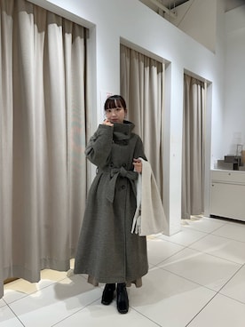 中西萌香さん（レディース・148cm）の冬コーディネート