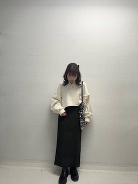 「ストレッチブーツ」｜中西萌香さん（レディース・148cm）の冬コーディネート