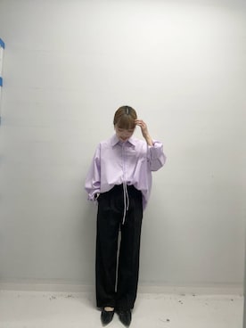 「SENSE OF PLACE by URBAN RESEARCH（センスオブプレイスバイアーバンリサーチ）のアイテム（パンプス）」を使った、中西萌香さん（レディース・148cm）の冬コーディネート