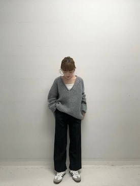 中西萌香さん(レディース・148cm)の冬コーディネート