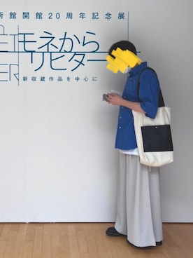 「shiki tokyo（シキトウキョウ）のアイテム（パンツ）」を使った、るんさん（メンズ・173cm）の夏コーディネート