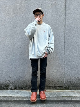 福島大さん(メンズ・156cm)の春コーディネート