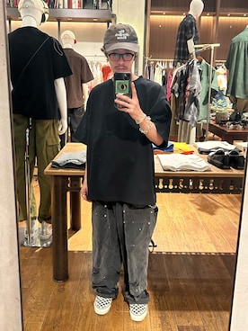 「アイテム（Tシャツ/カットソー）」を使った、福島大さん（メンズ・156cm）の夏コーディネート
