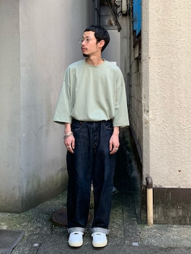 「ピスタチオ」｜福島大さん（メンズ・156cm）の夏コーディネート