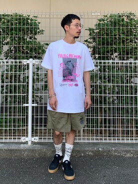 福島大さん（メンズ・156cm）の夏コーディネート