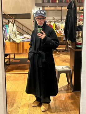 「CIAOPANIC（チャオパニック）のアイテム（その他アウター）」を使った、福島大さん（メンズ・156cm）の秋コーディネート