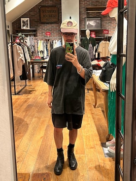 「KAPITAL」｜福島大さん（メンズ・156cm）の夏コーディネート