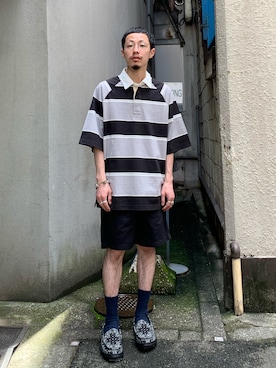 福島大さん(メンズ・156cm)の夏コーディネート