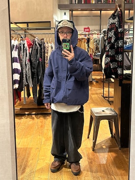 福島大さん(メンズ・156cm)の秋コーディネート