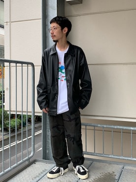 福島大さん（メンズ・156cm）の秋コーディネート