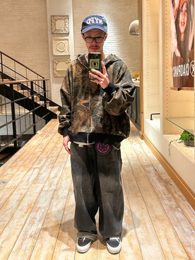 福島大さん(メンズ・156cm)の春コーディネート