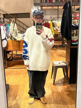 福島大さん(メンズ・156cm)の秋コーディネート