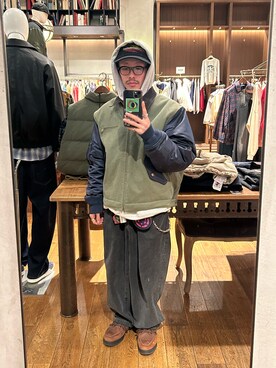 福島大さん(メンズ・156cm)の秋コーディネート