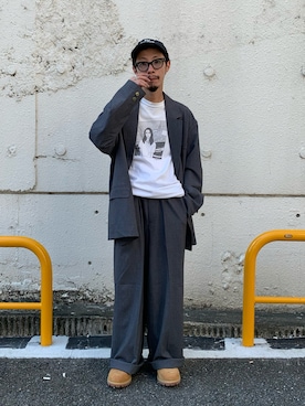 福島大さん(メンズ・156cm)の秋コーディネート