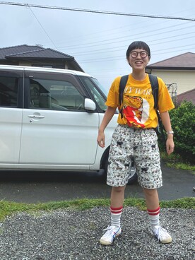 「SPUT PERFORMANCE（スプットパフォーマンス）のアイテム」を使った、HINATACOTOCOさん（レディース・154cm）の夏コーディネート