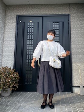 「H&M（エイチ・アンド・エム）のアイテム（タイツ/ストッキング）」を使った、HINATACOTOCOさん（レディース・155cm）の春コーディネート