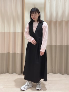 「blue」｜「アイテム（ワンピース/ドレス）」を使った、nagiさん（レディース・158cm）の春コーディネート