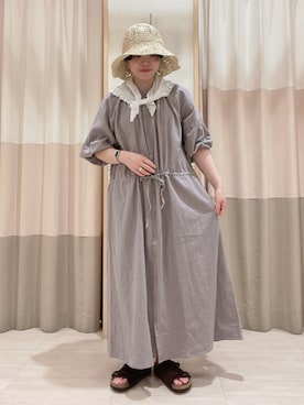 「レースストール」｜nagiさん（レディース・157cm）の春コーディネート